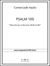 Psalm 100 SATB choral sheet music cover